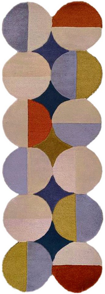 FLAIR RUGS Wollteppich Mia Ellipse, rechteckig, Höhe: 12 mm, mit gebogenem Zuschnitt – Bild 2 von 5