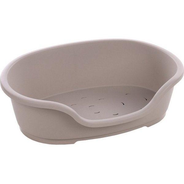 Flamingo Hundekorb Hundekorb Tuck oval aus Kunststoff grau