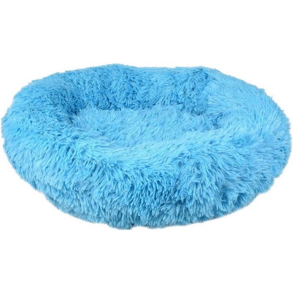 Flamingo Tierbett Hundebett Krems rund blau