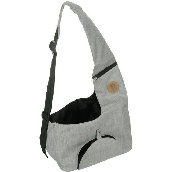 Flamingo Tiertransporttasche Fronttasche Kanga grau