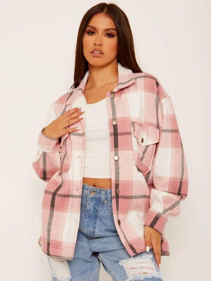 Worldclassca Flanellbluse Worldclassca Oversized Karo Hemd Hemdjacke Kariert Holzfällerhemd Neue Kollektion - Stilvolle und gemütliche Mode für Damen – Bild 2 von 2