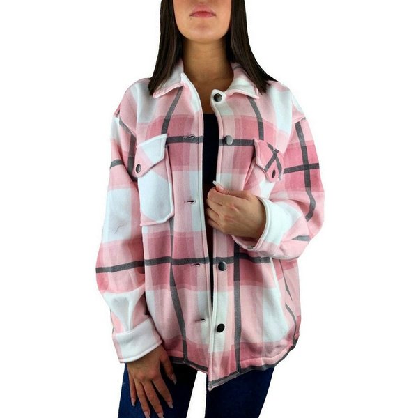 Worldclassca Flanellhemd Worldclassca Oversized Karo Hemd Hemdjacke Kariert Holzfällerhemd Neue Kollektion - Stilvolle und gemütliche Mode für Damen