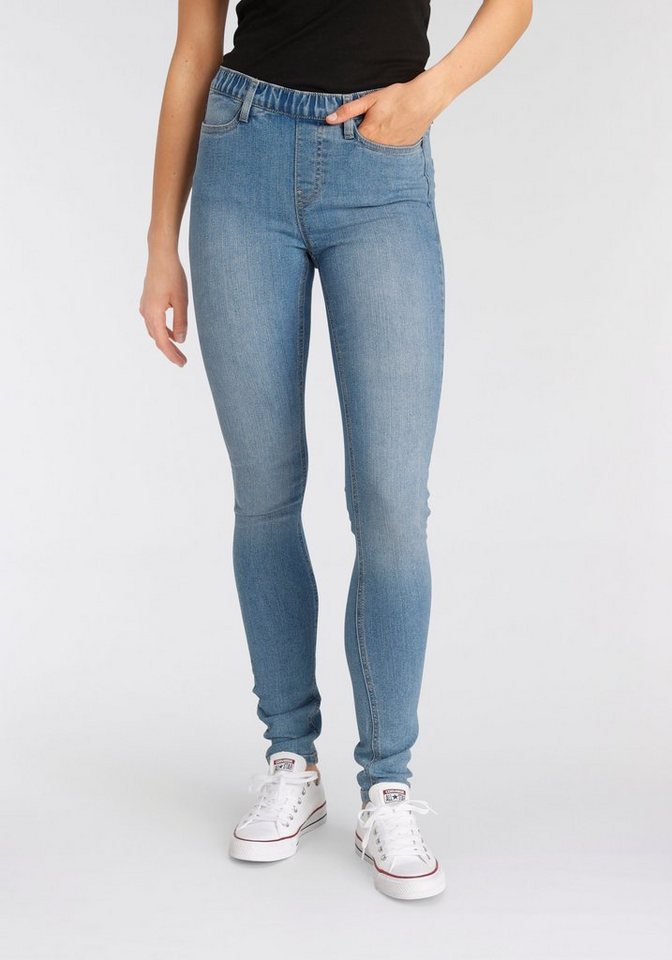 Flashlights Jeansjeggings (Packung, 2er-Pack) enge Passform, Röhrenjeans, Used-Look-Waschung, hohe Leibhöhe – Bild 3 von 5
