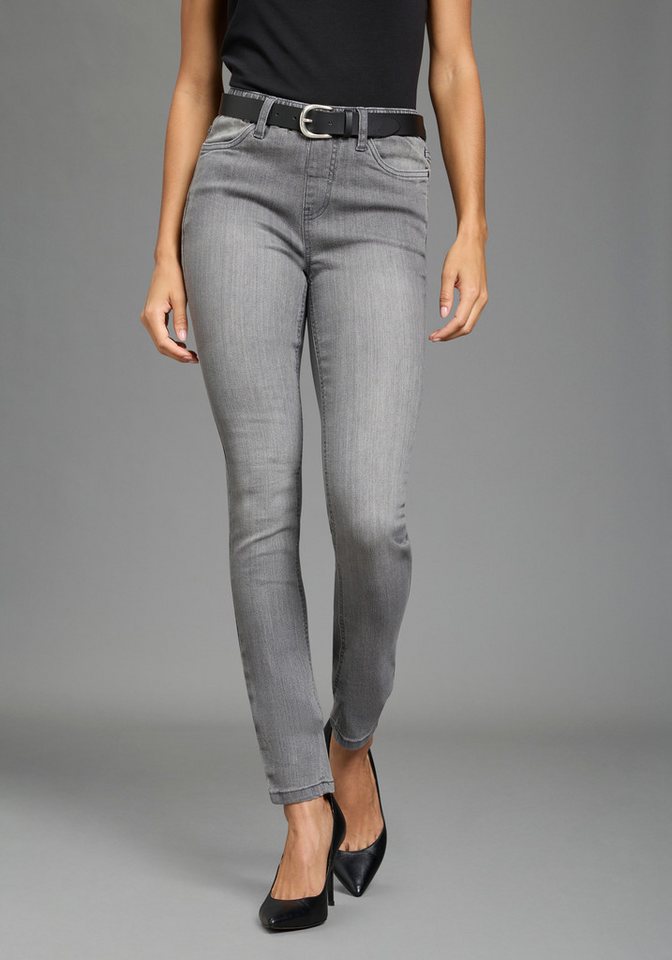 Flashlights Jeansjeggings (Packung, 2er-Pack) enge Passform, Röhrenjeans, Used-Look-Waschung, hohe Leibhöhe – Bild 2 von 5