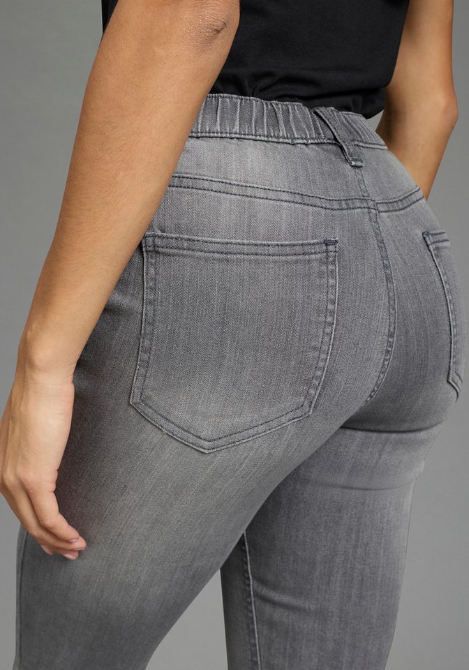Flashlights Jeansjeggings (Packung, 2er-Pack) enge Passform, Röhrenjeans, Used-Look-Waschung, hohe Leibhöhe – Bild 4 von 5