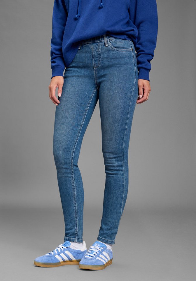 Flashlights Jeansjeggings (Packung, 2er-Pack) enge Passform, Röhrenjeans, Used-Look-Waschung, hohe Leibhöhe – Bild 4 von 5