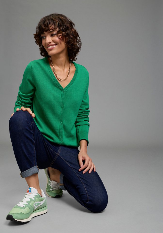 Flashlights Strickjacke leichter Übergangsstrick mit Knopfleiste – Bild 5 von 5