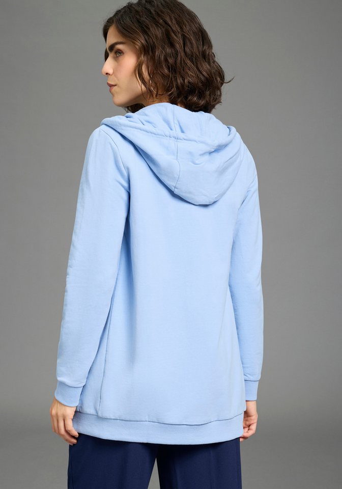 Flashlights Sweatjacke in langer Form mit Zipper – Bild 2 von 5
