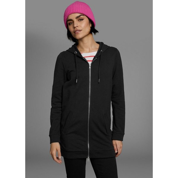 Flashlights Sweatjacke in langer Form mit Zipper