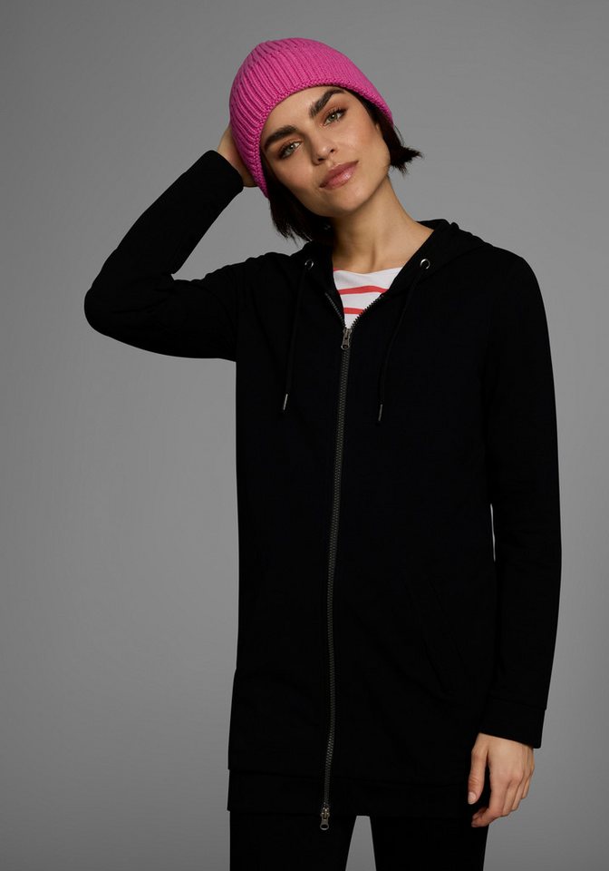 Flashlights Sweatjacke in langer Form mit Zipper – Bild 2 von 5