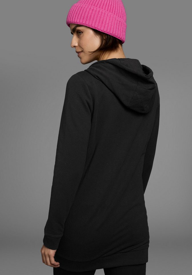 Flashlights Sweatjacke in langer Form mit Zipper – Bild 3 von 5