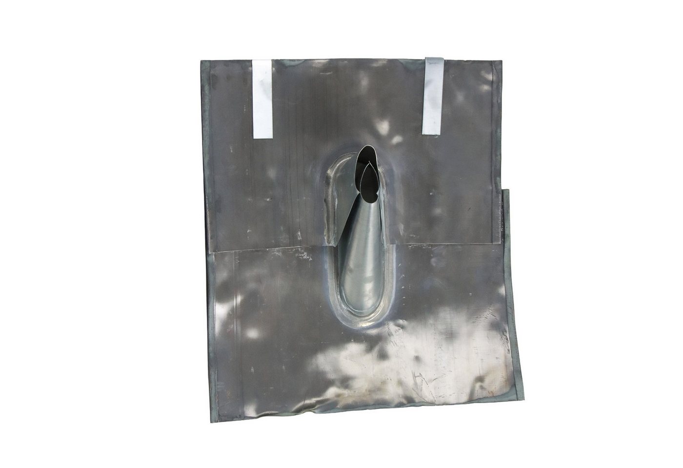 FLECK Dachdurchführung Universal Antennenpfanne mit Bleiflansch 45 x 48 cm, Walzblei – Bild 2 von 3