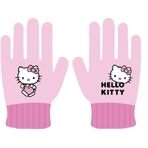 Hello Kitty Fleecehandschuhe Hello Kitty Walk Kinderhandschuhe Winter rosa