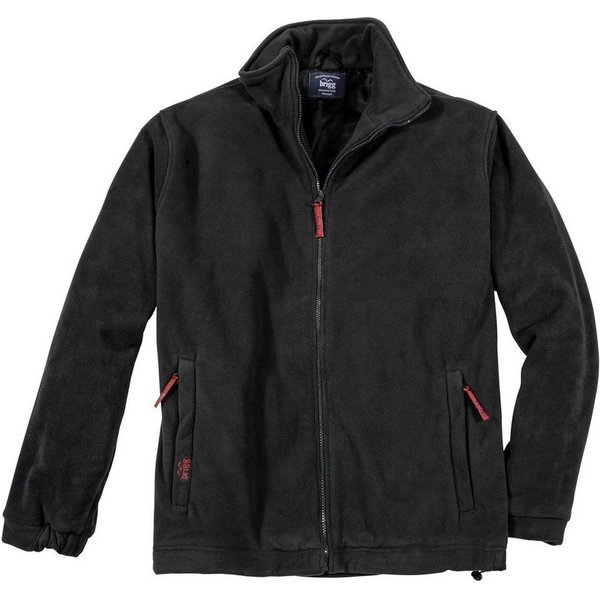 Brigg Fleecejacke Fleecejacke Brigg Übergröße schwarz