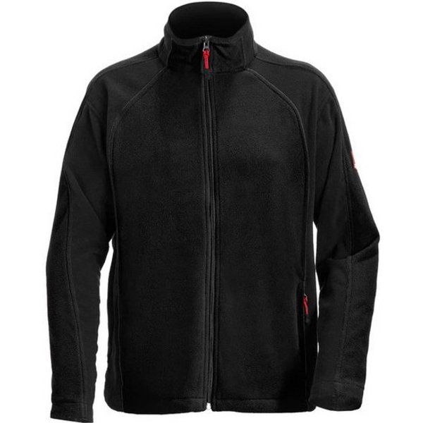 Engelbert Strauss Fleecejacke engelbert strauss e.s. Microfleece Jacke dryplexx® Weiss/Schwarz/Grau