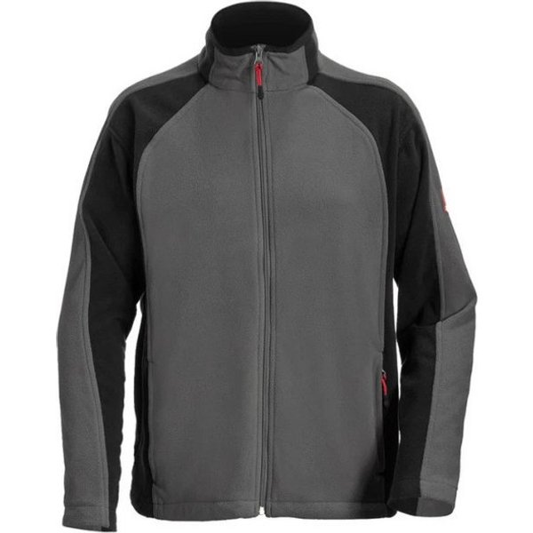 Engelbert Strauss Fleecejacke engelbert strauss e.s. Microfleece Jacke dryplexx® Weiss/Schwarz/Grau