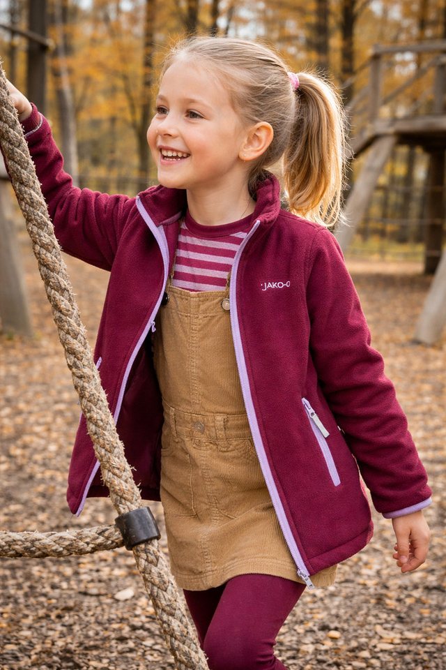 JAKO-O Fleecejacke JAKO-O Kinder Fleecejacke Basic pflaume – Bild 4 von 4