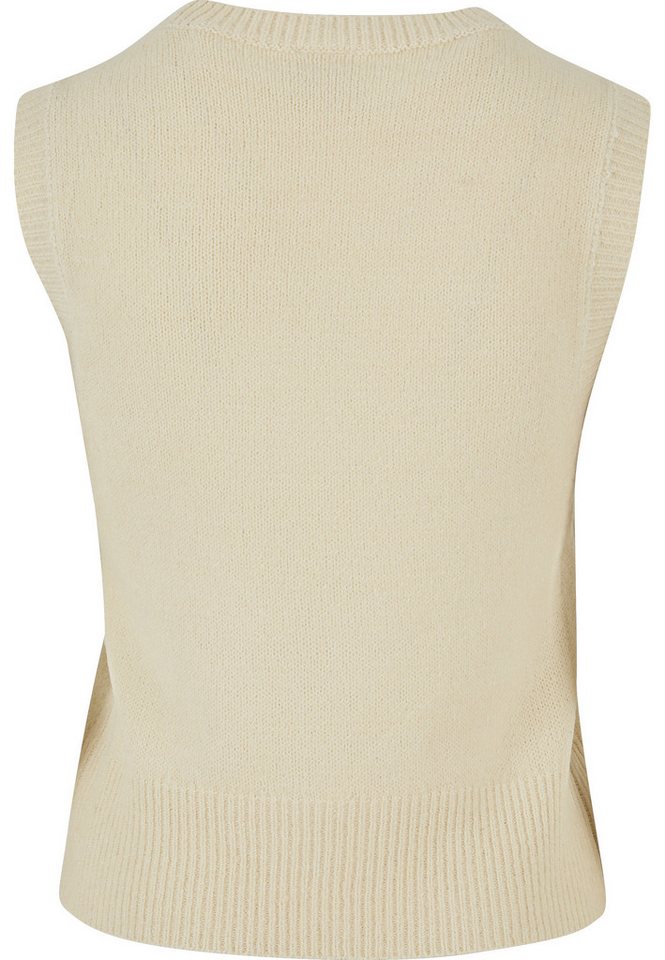 URBAN CLASSICS Fleecepullover Urban Classics Damen Ladies Knit Slipover (1-tlg) – Bild 2 von 5