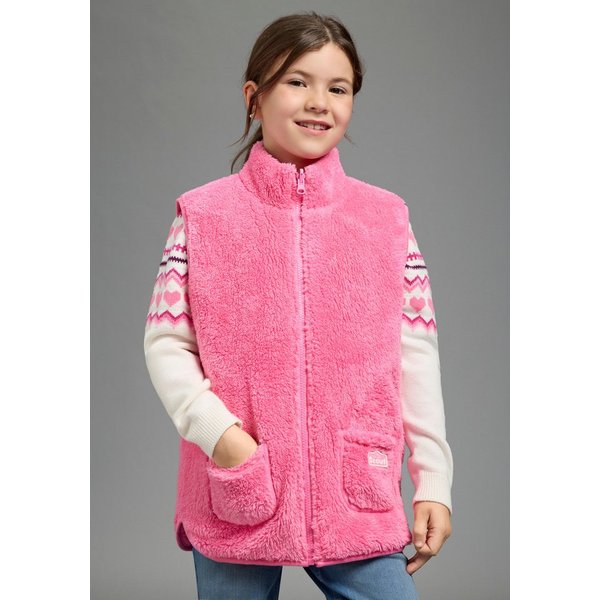 Scout Fleeceweste Wende-Fleeceweste - NEU von SCOUT Wendeweste, 1x Seite Teddyplüsch + 1x Seite Herzsteppung