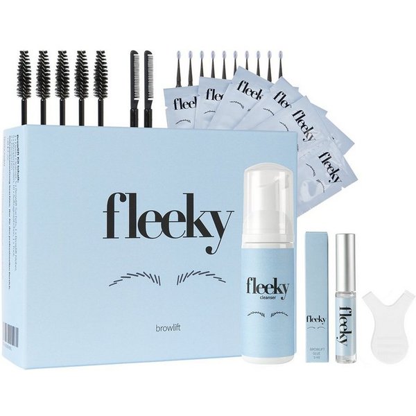 fleeky Augenbrauen-Kosmetika Browlift Kit Maxi, langanhaltendes Browlifting mit Soforteffekt vegan, made in EU