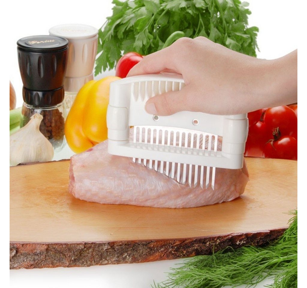Genius Fleischklopfer Genius - Fleischzartmacher Fleischstecher Steaker weiß 15067 – Bild 3 von 5