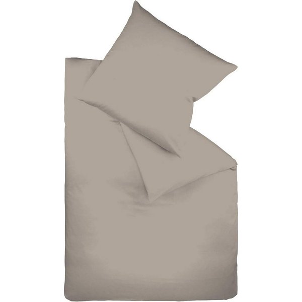 fleuresse Bettwäsche Colours, 100% Baumwolle, 2 teilig, Uni-Mako-Satin, superweich, atmungsaktiv, hochwertige Reißverschlüsse