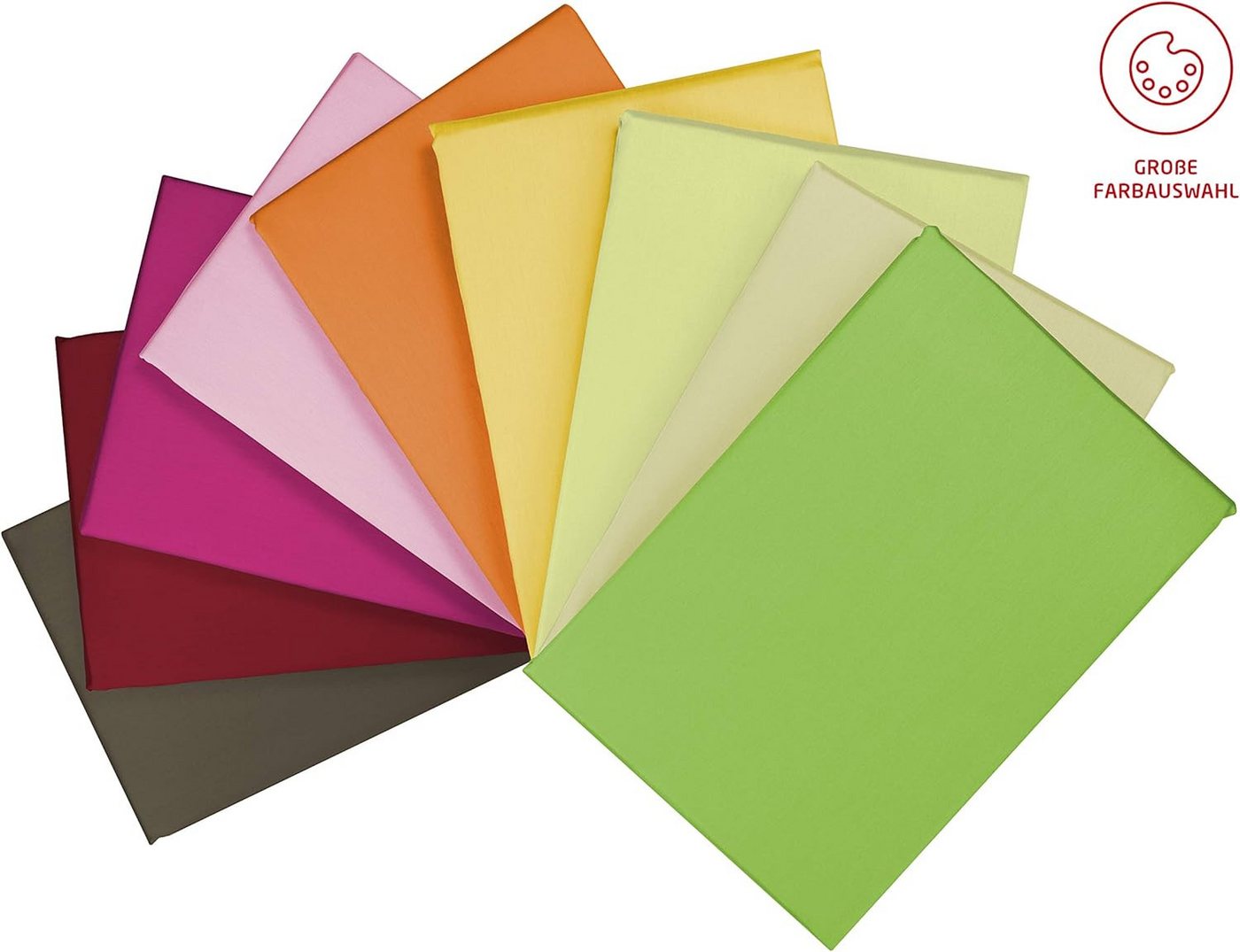 fleuresse Bettwäsche Colours, 100% Baumwolle, 2 teilig, Uni-Mako-Satin, superweich, atmungsaktiv, hochwertige Reißverschlüsse – Bild 2 von 5