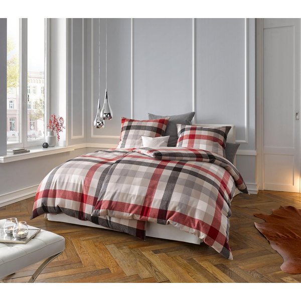 fleuresse Bettwäsche Lech 3742, Flanell, 2 teilig, Edelflanell, Baumwolle, in Gr. 135x200, 155x220, 200x200cm