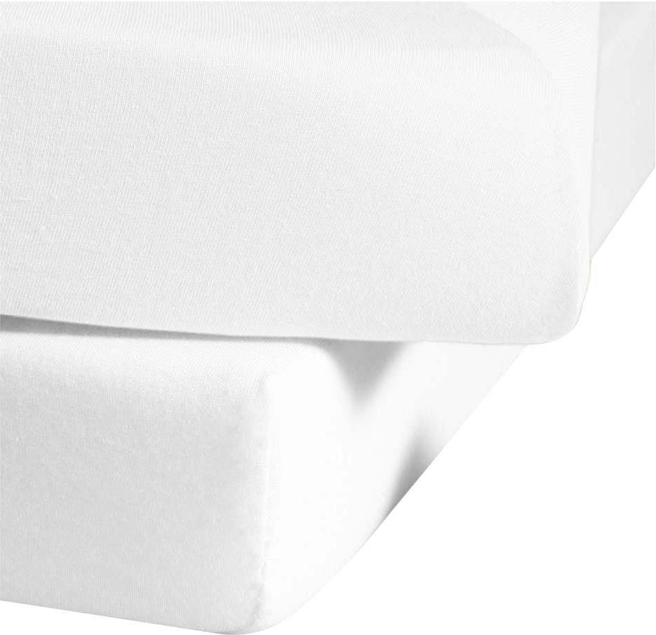 fleuresse Spannbettlaken Comfort, Jersey-Elasthan, Gummizug: rundum, (1 Stück), langlebig & bügelfrei,Perfekte Passform durch POWER-STRETCH – Bild 2 von 3
