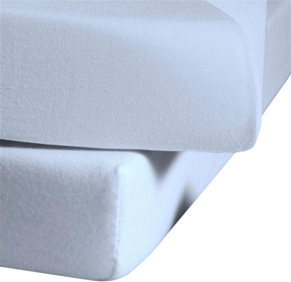 fleuresse Spannbettlaken Comfort, Jersey-Elasthan, Gummizug: rundum, (1 Stück), langlebig & bügelfrei,Perfekte Passform durch POWER-STRETCH – Bild 2 von 3