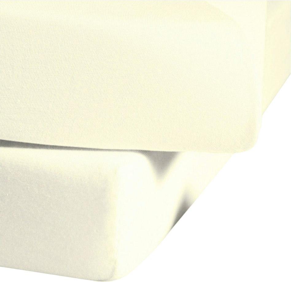 fleuresse Spannbettlaken Comfort, Jersey-Elasthan, Gummizug: rundum, (1 Stück), langlebig & bügelfrei,Perfekte Passform durch POWER-STRETCH – Bild 2 von 3