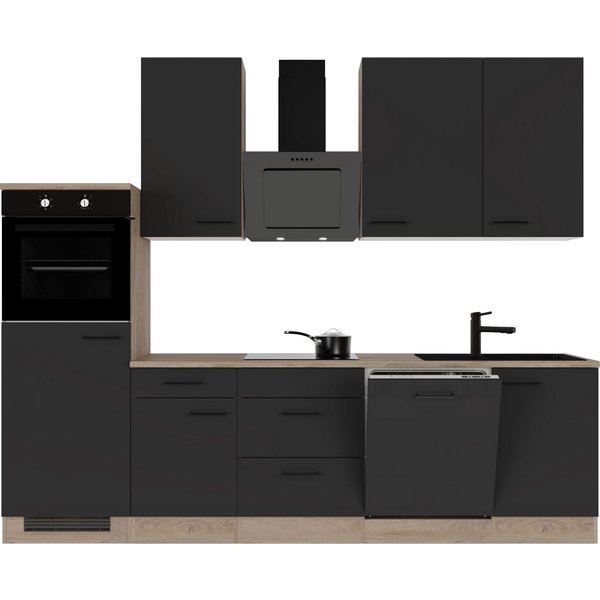 Flex-Well Küche Capri, mit und ohne E-Geräten erhältlich, Gesamtbreite 280 cm