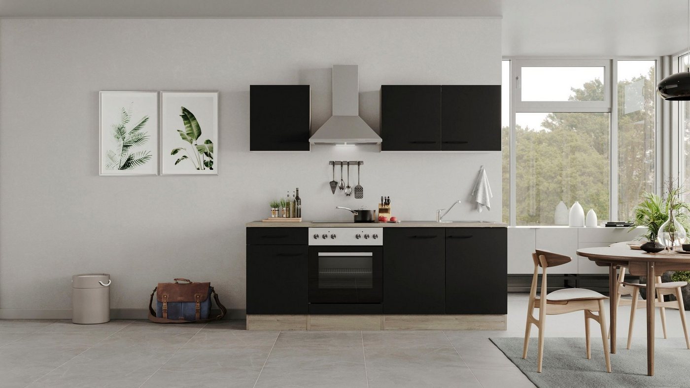 Flex-Well Küche Capri, mit und ohne E-Geräten erhältlich, Gesamtbreite 210 cm – Bild 2 von 5