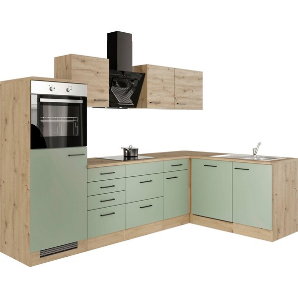 Flex-Well Küche Cara, mit und ohne E-Geräten erhältlich, Gesamtbreite 280x170 cm