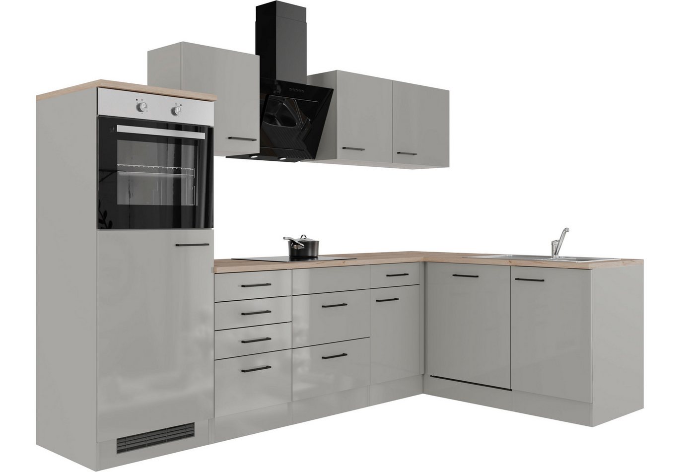 Flex-Well Küche Lund, wahlweise mit E-Geräten, Stellbreite 280x170 cm – Bild 3 von 5