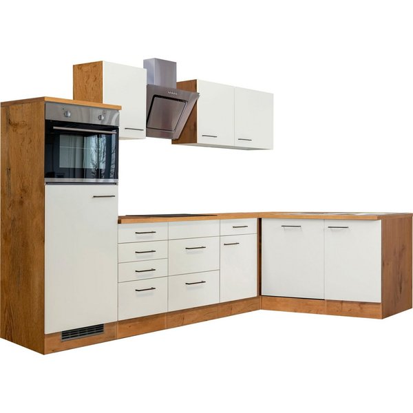 Flex-Well Küchenzeile Vintea, wahlweise mit E-Geräten, Gesamtbreite 280x170 cm