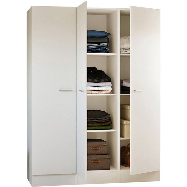 Flex-Well Mehrzweckschrank-Set LUCCA, 3-teilig, Büro, Ankleide, Küche oder Werkstatt.., Breite 150 cm, (Komplett-Set, 3-St., bestehend aus: 3 Vorratsschränken m