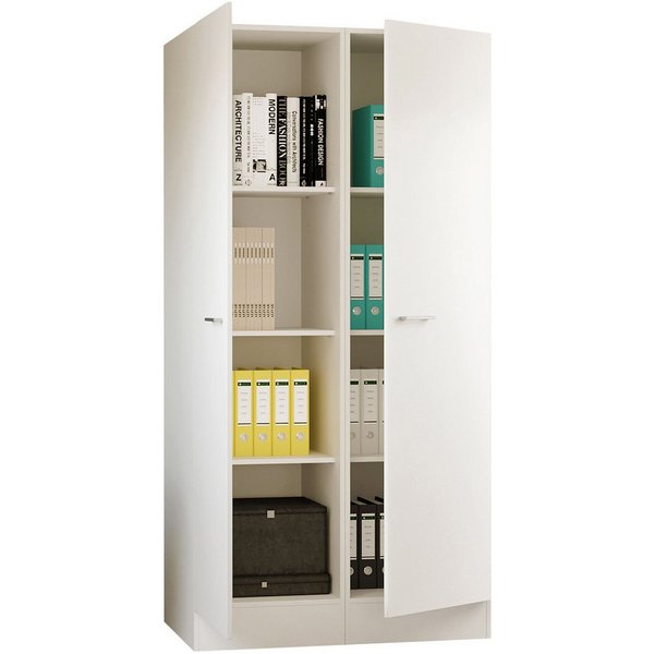 Flex-Well Mehrzweckschrank-Set LUCCA, 2-teilig, Büro, Ankleide, Küche oder Werkstatt.., Breite 100 cm, (Komplett-Set, 2-St., bestehend aus: 2 Vorratsschränken m