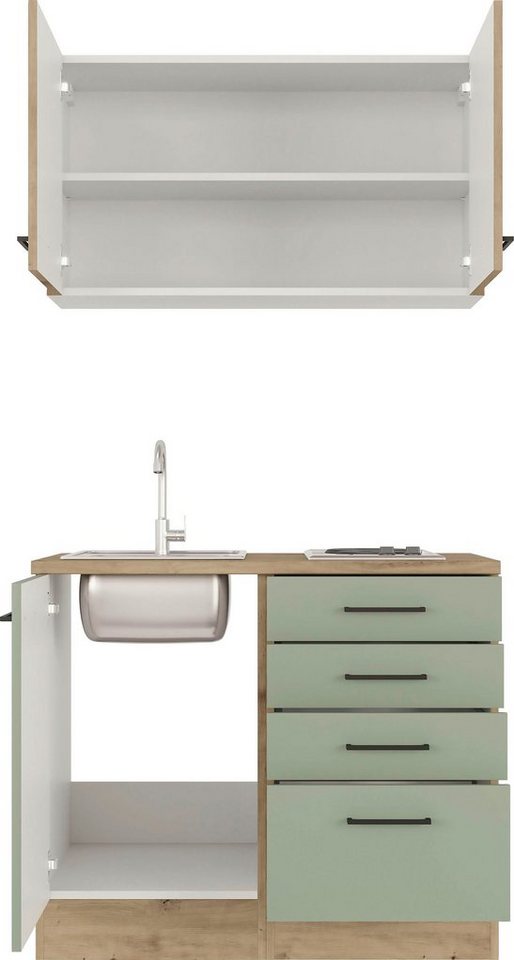 Flex-Well Pantryküche Cara, mit E-Geräten, Gesamtbreite 100 cm, in weiten Farben erhältlich – Bild 3 von 5