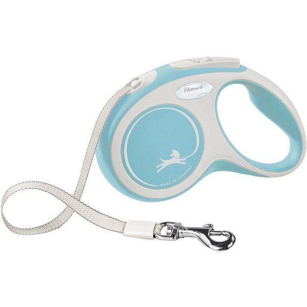 flexi Flexileine FLEXI Rollleine New COMFORT Gurt - 5m, bis 15kg Farbe: hellblau