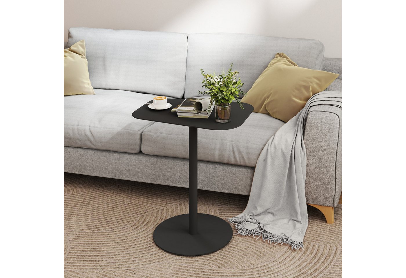 FLEXISPOT Ablagetisch Beistelltisch aus Stahl – Stabil & Farbvielfalt, Gartentisch (für Wohnzimmer, Bett, Balkon oder Garten, – Als Sofatisch, Nachttisch oder O – Bild 3 von 5