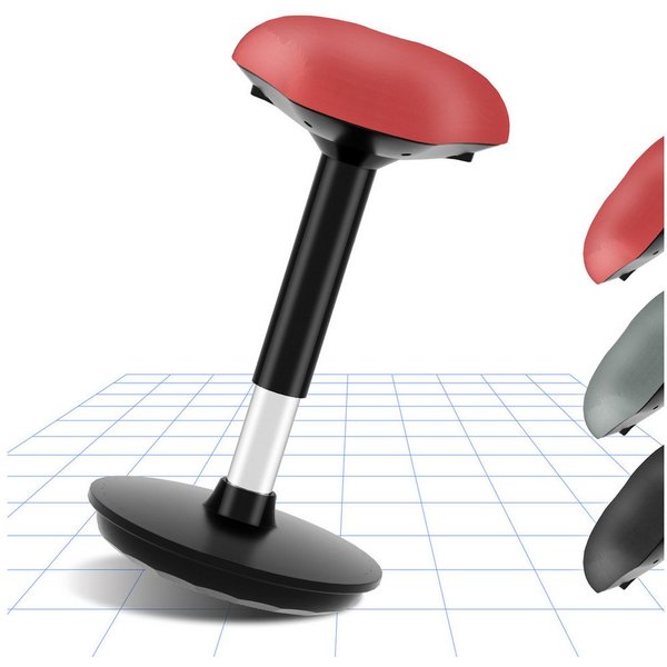 FLEXISPOT Drehhocker Drehhocker mit Gummifuß, Flexispot Bürostuhl, Ergonomischer Schreibtischstuhl, 30° Schaukelbar