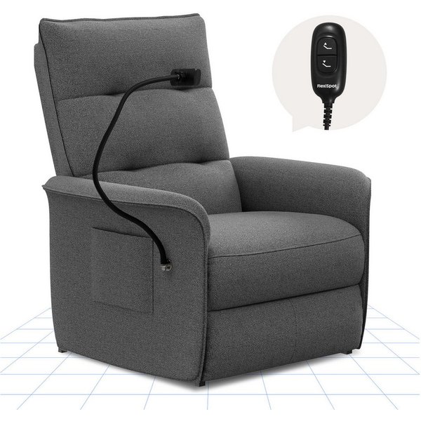 FLEXISPOT Sessel Elektrischer Relaxsessel – Ergonomischer Liegesessel mit Relaxfunktion (leicht zu montieren, kompakt verpackt & einfach zu transportieren), Fer