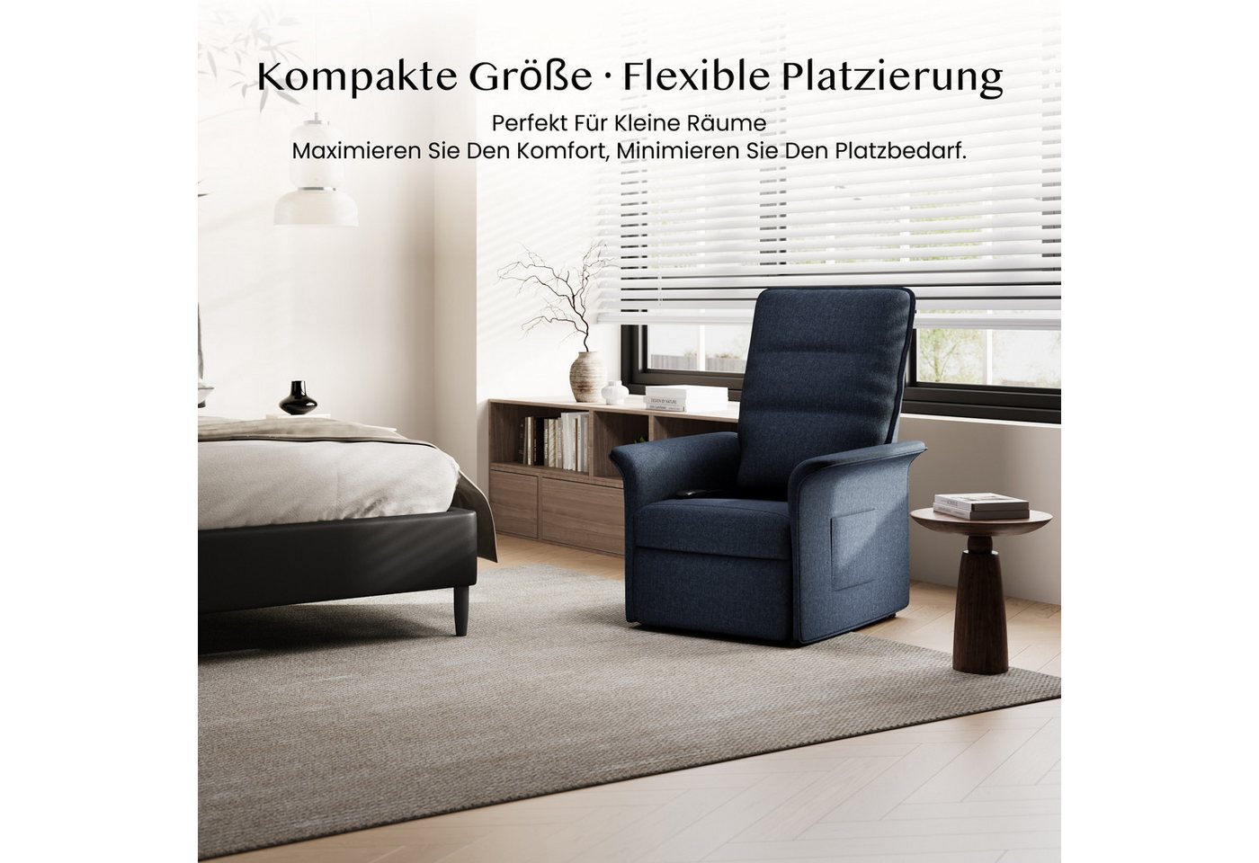 FLEXISPOT Sessel Elektrischer Relaxsessel – Ergonomischer Liegesessel mit Relaxfunktion (leicht zu montieren, kompakt verpackt & einfach zu transportieren), Fer – Bild 4 von 5