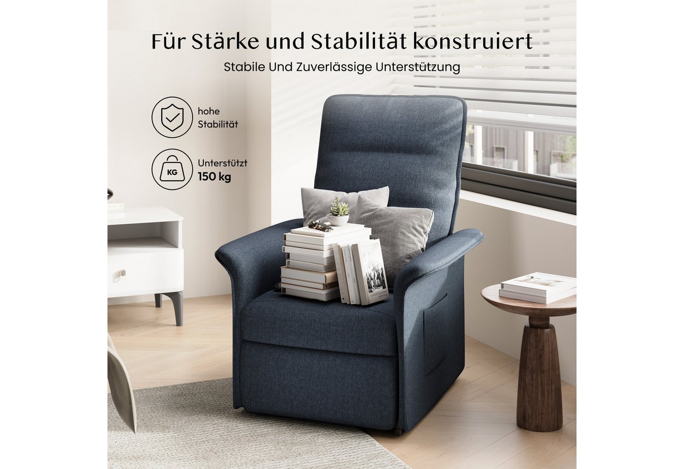 FLEXISPOT Sessel Elektrischer Relaxsessel – Ergonomischer Liegesessel mit Relaxfunktion (leicht zu montieren, kompakt verpackt & einfach zu transportieren), Fer – Bild 5 von 5