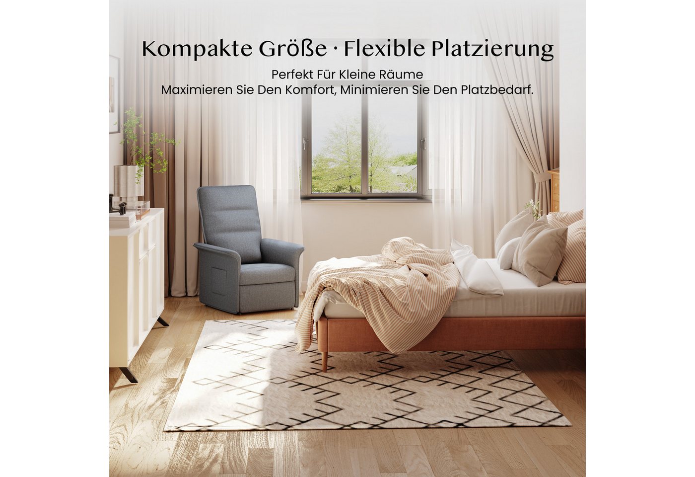 FLEXISPOT Sessel Elektrischer Relaxsessel – Ergonomischer Liegesessel mit Relaxfunktion (leicht zu montieren, kompakt verpackt & einfach zu transportieren), Fer – Bild 3 von 5