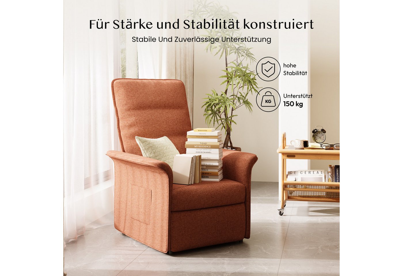 FLEXISPOT Sessel Elektrischer Relaxsessel – Ergonomischer Liegesessel mit Relaxfunktion (leicht zu montieren, kompakt verpackt & einfach zu transportieren), Fer – Bild 5 von 5