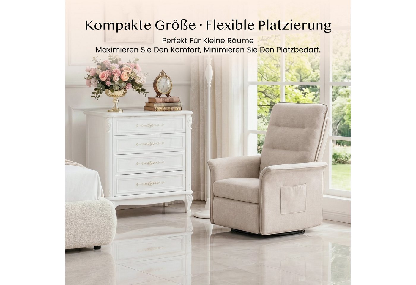 FLEXISPOT Sessel Elektrischer Relaxsessel – Ergonomischer Liegesessel mit Relaxfunktion (leicht zu montieren, kompakt verpackt & einfach zu transportieren), Fer – Bild 3 von 5