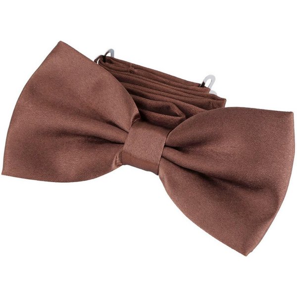 DonDon Fliege DonDon Edle Herren Fliege Schleife glänzend (Packung, 1-St) bereits gebunden, verstellbar, Seidenlook