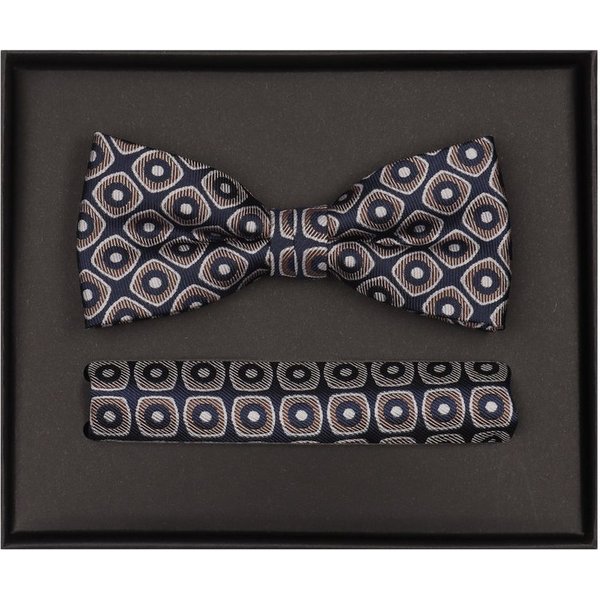 VENTI Fliege VENTI Set aus Fliege und Einstecktuch gemustert